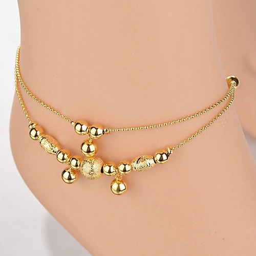 

Anklet Stylish Simple Women's Body Jewelry For Date Festival Lasso Alloy Gold 1pc