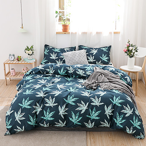

Duvet Cover Sets 3 Piece Rayon / Polyester Floral / Botanical Rainbow Reactive Print Bohemian Style