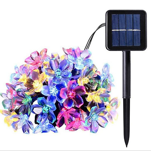 

Outdoor Solar String Light Solar String Lights 7m-50led 12m-100led Peach Flower Waterproof Outdoor Decoration Garland Fariy Lights Christmas Wedding Party Garden LED Solar Garden Light