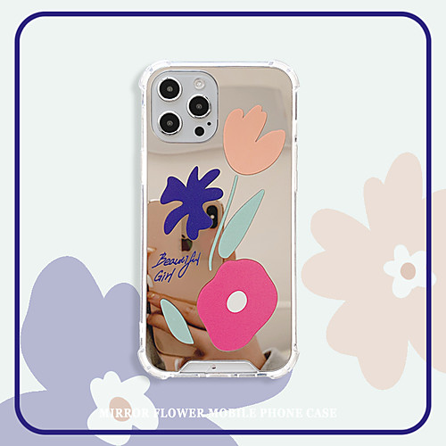 

Phone Case For Apple Back Cover iPhone 12 Pro Max 11 SE 2020 X XR XS Max 8 7 Shockproof Dustproof Cartoon Flower TPU