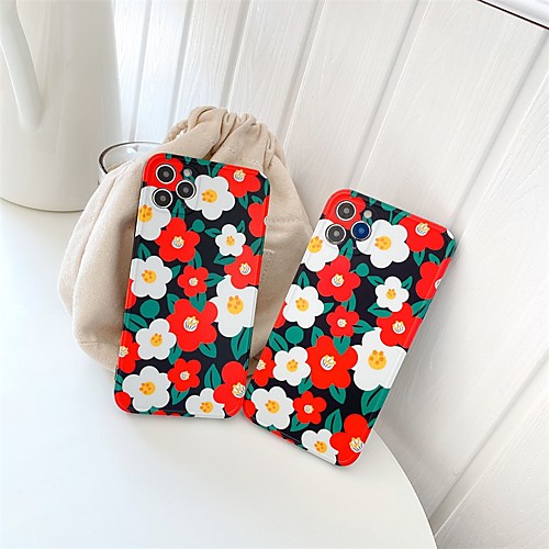 

Phone Case For Apple Back Cover iPhone 12 Pro Max 11 SE 2020 X XR XS Max 8 7 Shockproof Dustproof Pattern Flower TPU