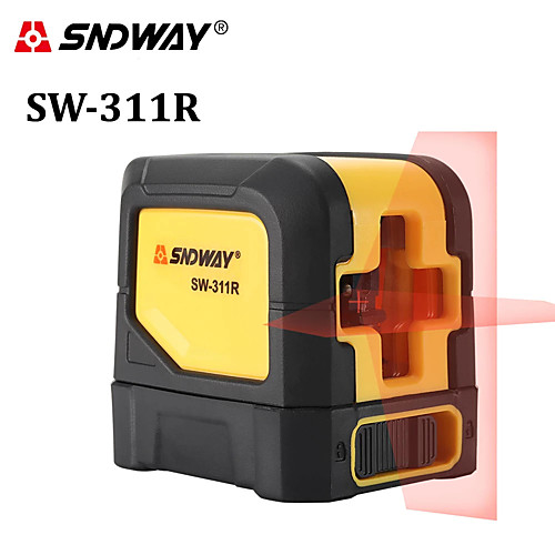

SNDWAY SW311R Laser Level Self Leveling Laser Leveler Vertical & Horizontal 2 Cross Lines Super Powerful Green Red Laser Beamline Tool