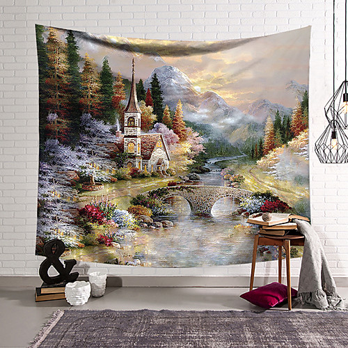 

Wall Tapestry Art Decor Blanket Curtain Hanging Home Bedroom Living Room Decoration Polyester