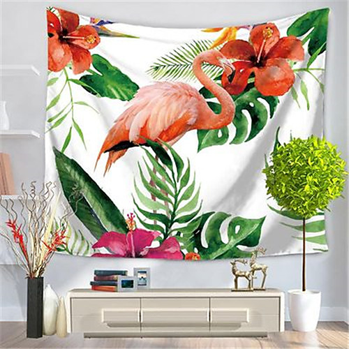 

Wall Tapestry Art Decor Blanket Curtain Hanging Home Bedroom Living Room Decoration Polyester Flamingo