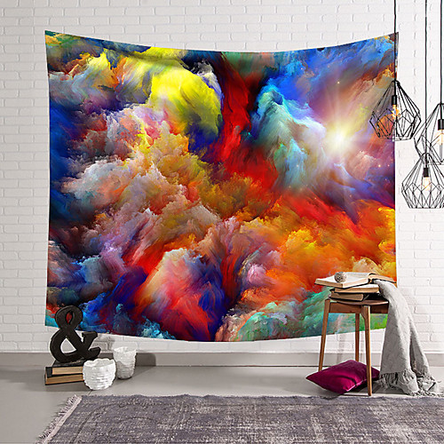 

Rainbow Wall Tapestry Art Decor Blanket Curtain Hanging Home Bedroom Living Room Decoration Polyester