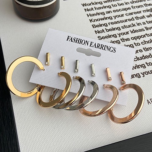 

Earrings Classic Stylish Punk European Trendy Earrings Jewelry Gold For Party Evening Street Date Birthday Festival