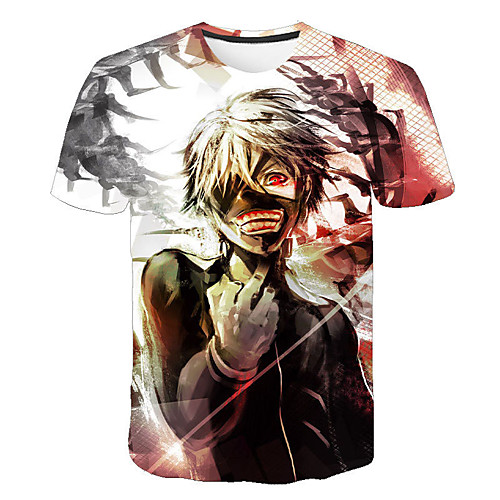 

Inspired by Tokyo Ghoul Cosplay Cosplay Costume T-shirt Polyester / Cotton Blend Print 3D T-shirt For Women's / Men's