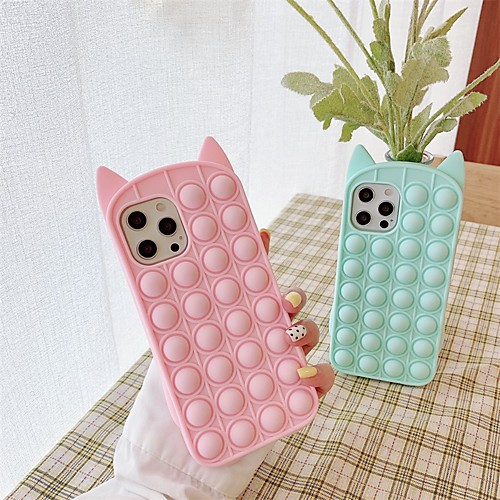 

Phone Case For Apple Back Cover iPhone 12 Pro Max 11 SE 2020 X XR XS Max 8 7 Shockproof Dustproof Solid Colored TPU