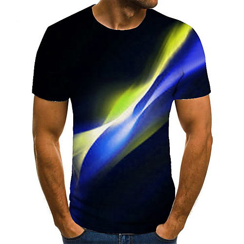 

Men's Unisex Tee T shirt 3D Print Graphic Prints Streamer Plus Size Print Short Sleeve Casual Tops Basic Fashion Designer Big and Tall Black