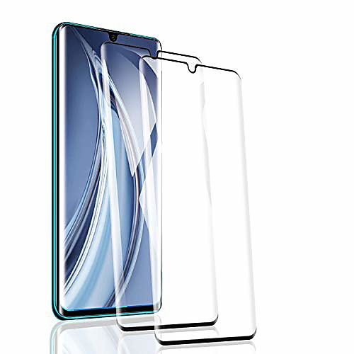 

rssytz [2 pieces tempered glass compatible with xiaomi mi note 10 protective film, 9h hardness, anti-scratch, anti-fingerprint, hd clear, xiaomi mi note 10 tempered glass film