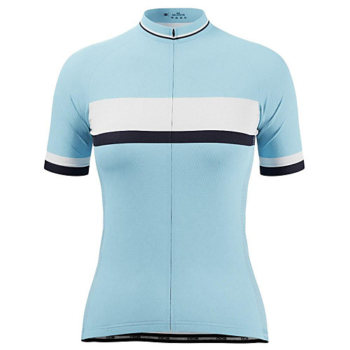 

21Grams Women's Short Sleeve Cycling Jersey Summer Spandex Polyester Navy Blue Patchwork Bike Jersey Top Mountain Bike MTB Road Bike Cycling Quick Dry Moisture Wicking Breathable Sports Clothing