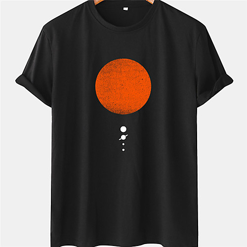 

Men's Unisex Tee T shirt Hot Stamping Graphic Prints Sun Plus Size Short Sleeve Casual Tops 100% Cotton Basic Designer Big and Tall Black Blue Green