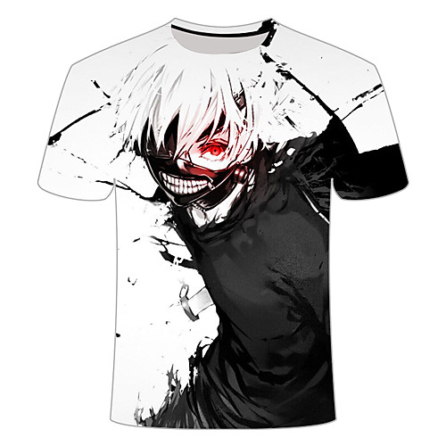 

Inspired by Tokyo Ghoul Cosplay Cosplay Costume T-shirt Polyester / Cotton Blend Print 3D T-shirt For Women's / Men's