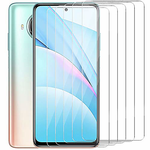 

Phone Screen Protector For Xiaomi Mi 10T Pro 5G Mi 10T 5G Mi 10T Lite 5G Tempered Glass 5 pcs High Definition (HD) 9H Hardness Explosion Proof Front Screen Protector Phone Accessory