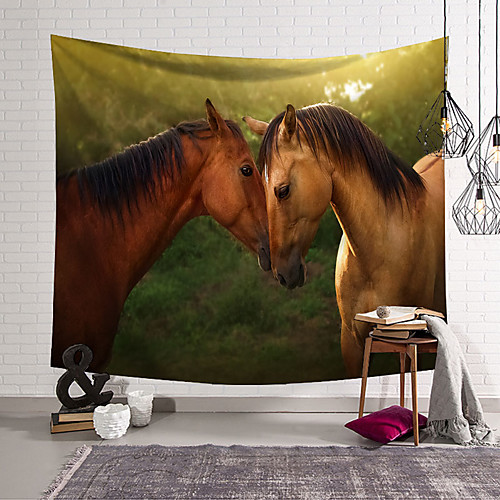 

Wall Tapestry Art Decor Blanket Curtain Hanging Home Bedroom Living Room Decoration Polyester Horse