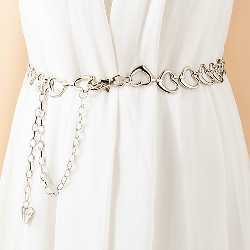 

Women's Chain Daily Vacation Belt Solid Colored / Alloy