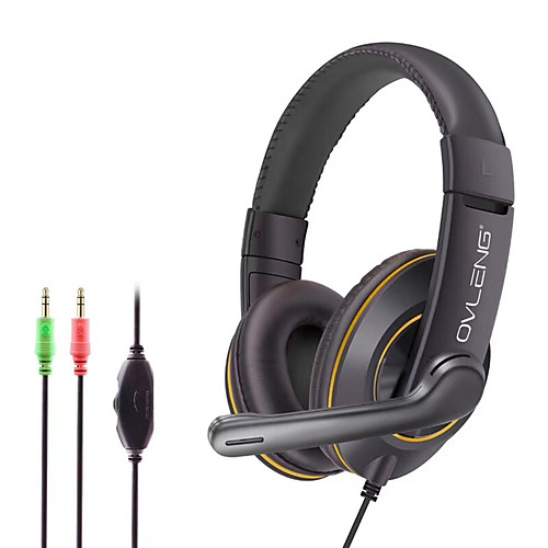 

OVLENG X10 Gaming Headset 3.5mm Headphone 3.5mm Microphone Desktop Computer Ergonomic Design Retractable Stereo for Apple Samsung Huawei Xiaomi MI PC Computer Gaming