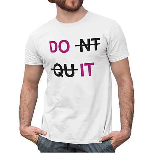 

Men's Unisex Tee T shirt Hot Stamping Graphic Prints Letter Plus Size Print Short Sleeve Casual Tops Cotton Basic Fashion Designer Big and Tall White