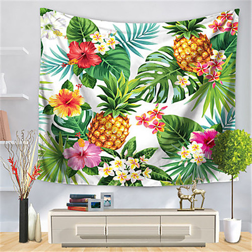 

Ins Summer Wall Tapestry Art Decor Blanket Curtain Hanging Home Bedroom Living Room Decoration Polyester Pineapple