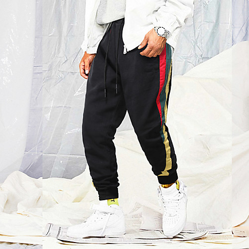 

Men's Chino Pants Pants Color Block Black