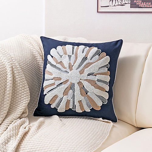 

Cushion Cover Fashion Three-dimensional Embroidery Snowflake Pattern Sofa Cushion Cover And Pillowcase