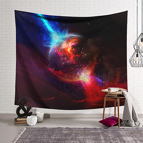 

Wall Tapestry Art Decor Blanket Curtain Hanging Home Bedroom Living Room Decoration Polyester Planet Starry Sky