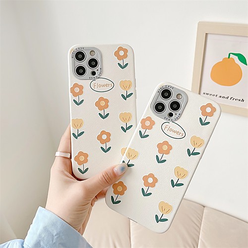 

Phone Case For Apple Back Cover iPhone 12 Pro Max 11 SE 2020 X XR XS Max 8 7 Shockproof Dustproof Cartoon Flower TPU