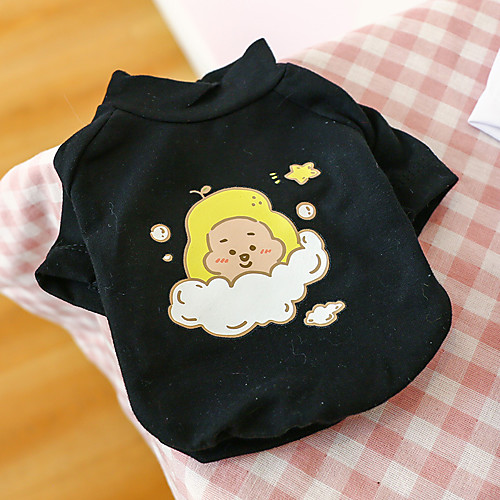 

Dog Shirt / T-Shirt Dog Costume Character Elegant Adorable Cute Dailywear Casual / Daily Dog Clothes Puppy Clothes Dog Outfits Breathable White Black Costume for Girl and Boy Dog Polyester XS S M L