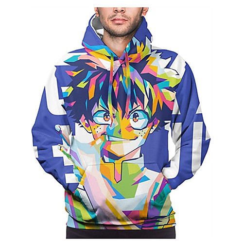

Inspired by My Hero Academia / Boku No Hero Midoriya Izuku Cosplay Costume Hoodie Terylene 3D Printing Hoodie For Women's / Men's