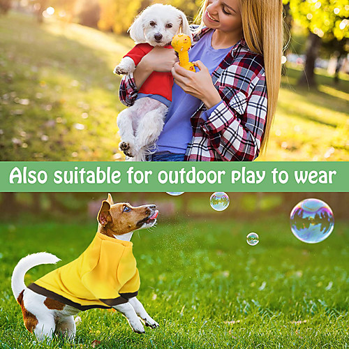 

Dog Cat Dog clothes Solid Colored Japan and Korea Style Cute Dailywear Casual / Daily Dog Clothes Puppy Clothes Dog Outfits Breathable Yellow Red Blue Costume for Girl and Boy Dog Fleece S M L XL