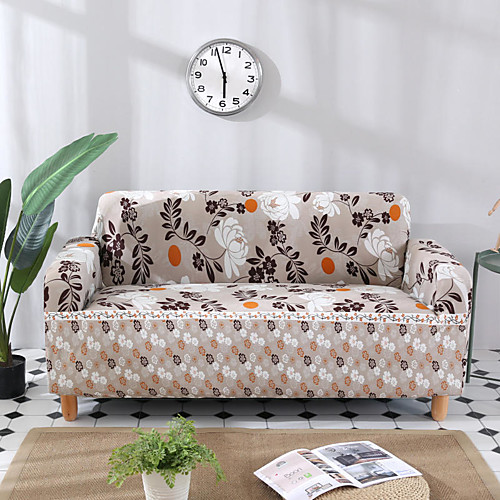 

Floral Print Dustproof All-powerful Slipcovers Stretch Sofa Cover Super Soft Fabric Couch Cover with One Free Boster Case(Chair/Love Seat/3 Seats/4 Seats)