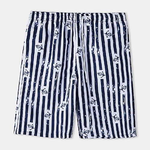 

Men's Casual Daily Holiday Shorts Pants Graphic Short Black / White