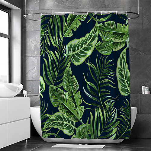 

Waterproof Fabric Shower Curtain Bathroom Decoration and Modern and Floral / Botanicals 72 Inch