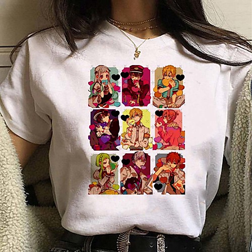

Inspired by Toilet Bound Hanako kun Cosplay Cosplay Costume T-shirt Polyester / Cotton Blend Print Harajuku Graphic Kawaii T-shirt For Women's / Men's