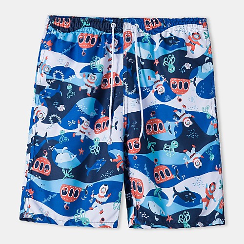 

Men's Casual Daily Holiday Shorts Pants Graphic Short Light Blue