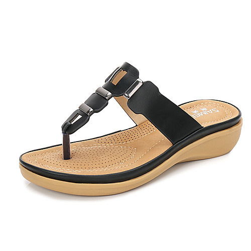 

Women's Sandals Comfort Shoes Platform PU White Black