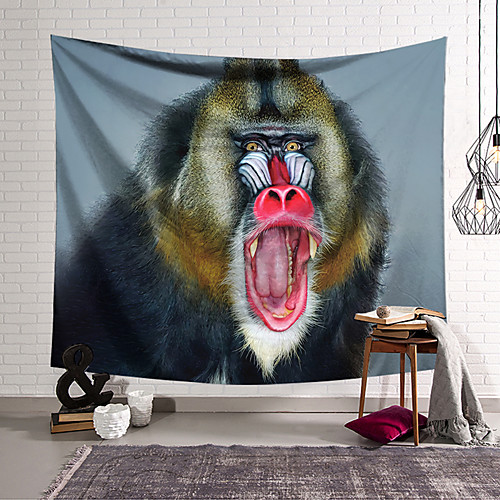 

Wall Tapestry Art Decor Blanket Curtain Hanging Home Bedroom Living Room Decoration Polyester Monkey