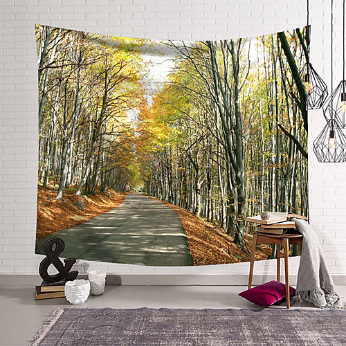 

Forest Road Wall Tapestry Art Decor Blanket Curtain Hanging Home Bedroom Living Room Decoration Polyester