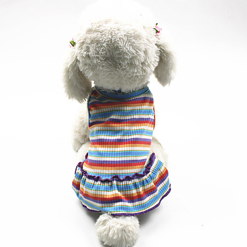 

Dog Cat Dress Elegant Adorable Cute Dailywear Casual / Daily Dog Clothes Puppy Clothes Dog Outfits Breathable Purple Red Green Costume for Girl and Boy Dog Cotton S M L XL