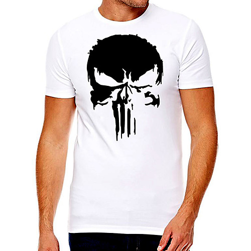 

Men's Unisex Tee T shirt Hot Stamping Graphic Prints Human face Plus Size Print Short Sleeve Casual Tops Cotton Basic Fashion Designer Big and Tall White