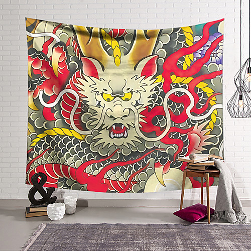 

Chinese Style Ink Painting Style Wall Tapestry Art Decor Blanket Curtain Hanging Home Bedroom Living Room Decoration