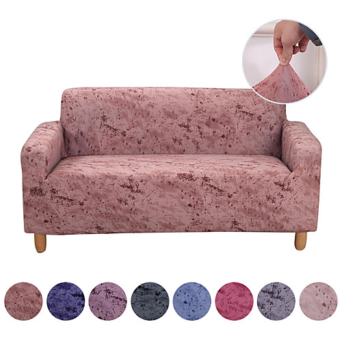 

Solid Art Print Dustproof All-powerful Slipcovers Stretch Sofa Cover Super Soft Fabric Couch Cover With One Free Boster Case(Chair/Love Seat/3 Seats/4 Seats)