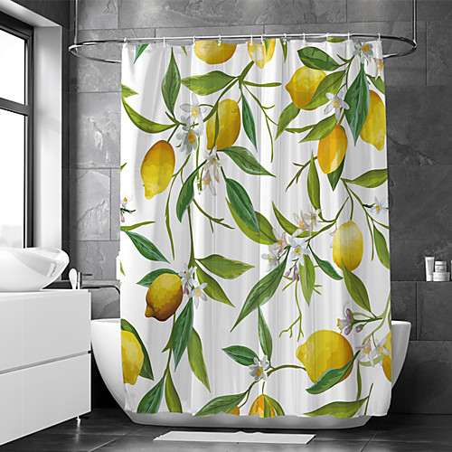 

Waterproof Fabric Shower Curtain Bathroom Decoration and Modern and Floral / Botanicals 72 Inch