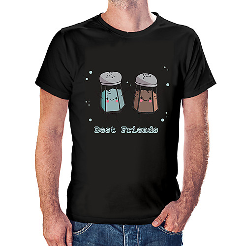 

Men's Unisex Tee T shirt Hot Stamping Cartoon Graphic Prints Letter Plus Size Print Short Sleeve Casual Tops Cotton Basic Fashion Designer Big and Tall White Black Wine