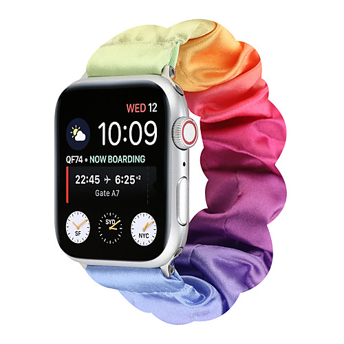 

Smart Watch Band for Apple iWatch 1 pcs Printed Bracelet Multicolor Flannel Replacement Wrist Strap for Apple Watch Series SE / 6/5/4/3/2/1
