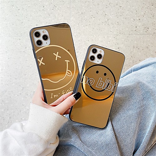 

Phone Case For Apple Back Cover iPhone 12 Pro Max 11 SE 2020 X XR XS Max 8 7 Shockproof Dustproof Mirror Graphic TPU