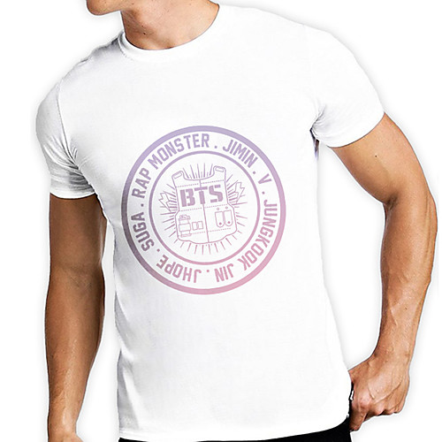

Men's Unisex Tee T shirt Hot Stamping Graphic Prints Letter Plus Size Print Short Sleeve Casual Tops 100% Cotton Basic Designer Big and Tall White