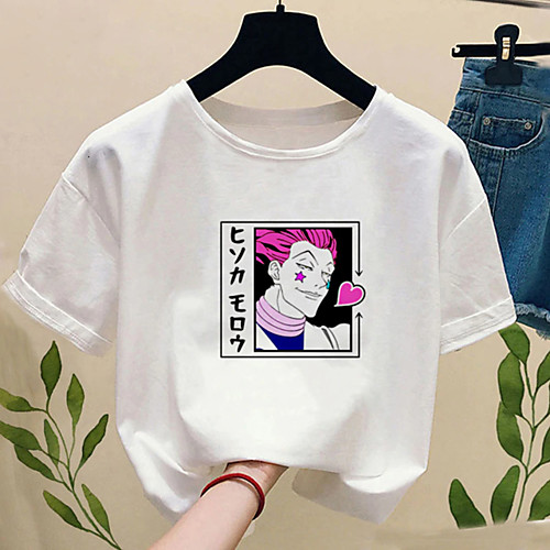 

Inspired by Hunter X Hunter Cosplay Cosplay Costume T-shirt Polyester / Cotton Blend Print Harajuku Graphic Kawaii T-shirt For Women's / Men's