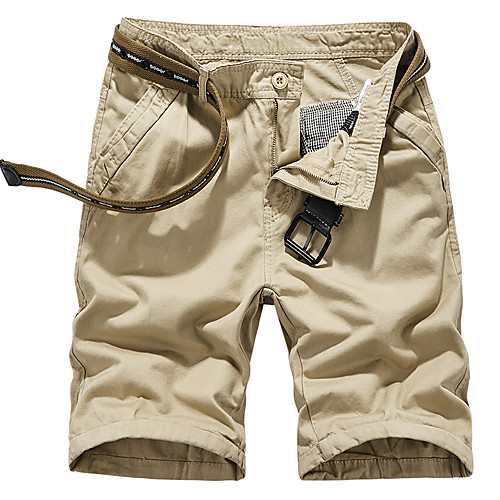 

Men's Chic & Modern Cargo Shorts Cycling Quick Dry Moisture Wicking Lightweight Breathable Soft Outdoor Sports Casual Daily Shorts Tactical Cargo Pants Simple Solid Color Knee Length Classic Sporty