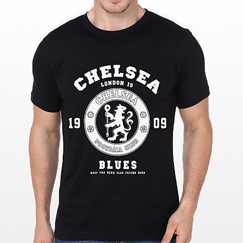 

Men's Unisex Tee T shirt Hot Stamping Graphic Prints Lion Letter Plus Size Print Short Sleeve Casual Tops Cotton Basic Vintage Designer Big and Tall Black